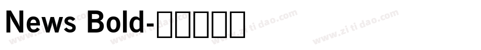 News Bold字体转换